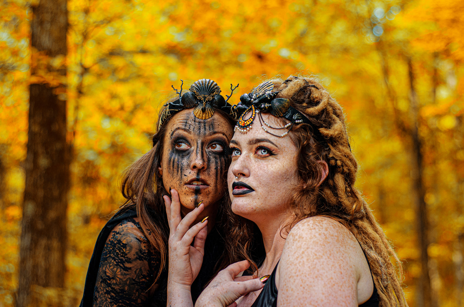 Dark Mermaids Fantasy Portraits Faeted Photography