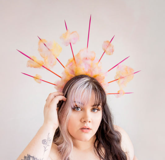 Sunset Cloud Spiked Headpiece crown cloud boudoir accessories