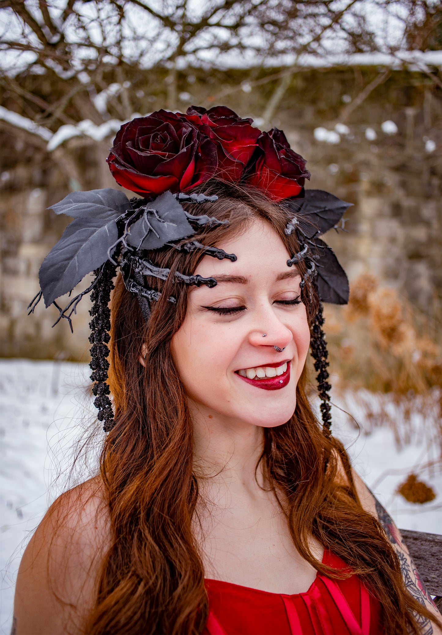 Dark Romance Gothic Rose Crown