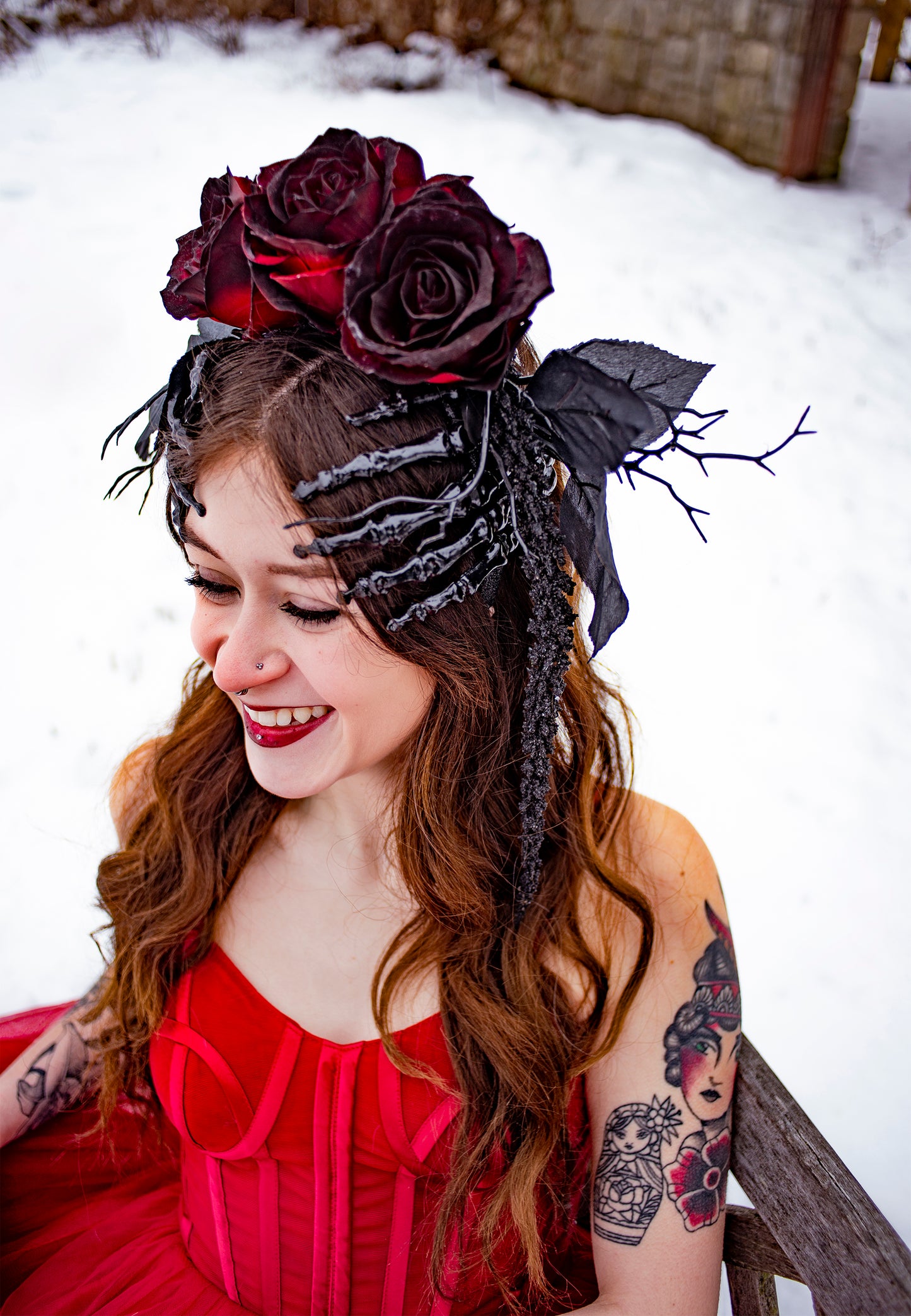 Dark Romance Gothic Rose Crown