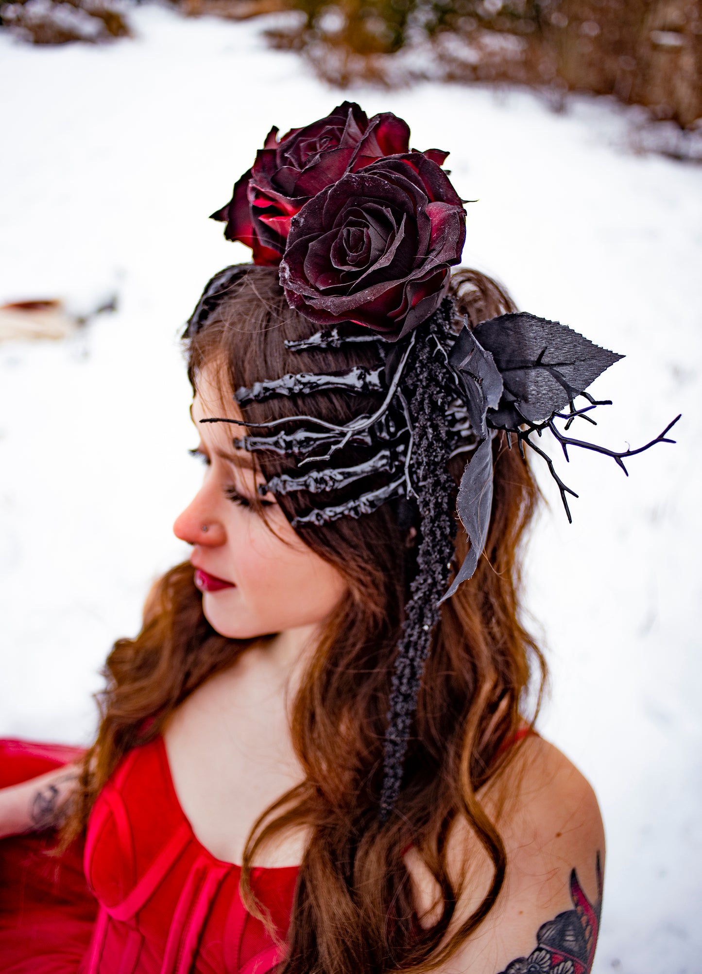 Dark Romance Gothic Rose Crown