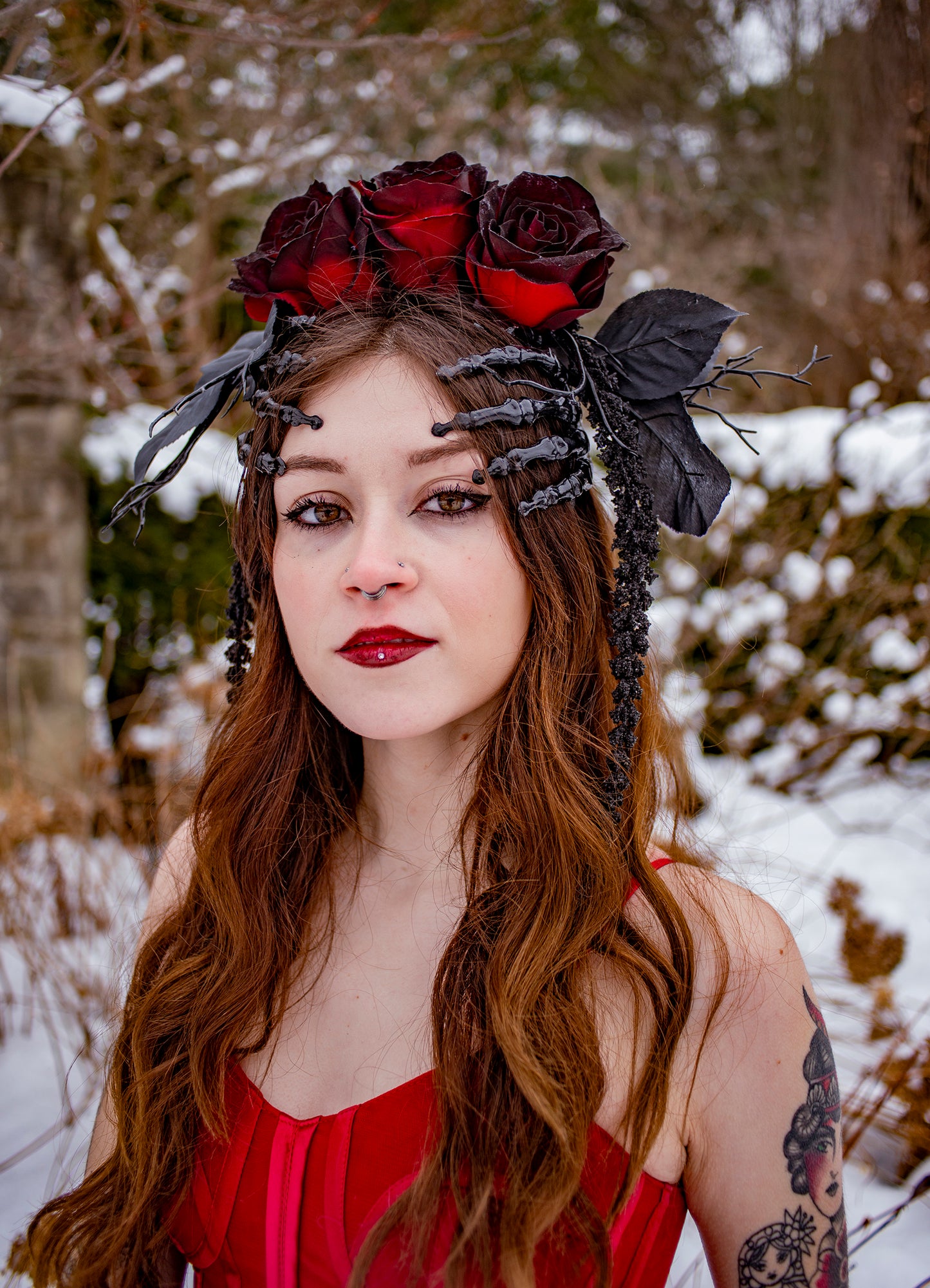 Dark Romance Gothic Rose Crown