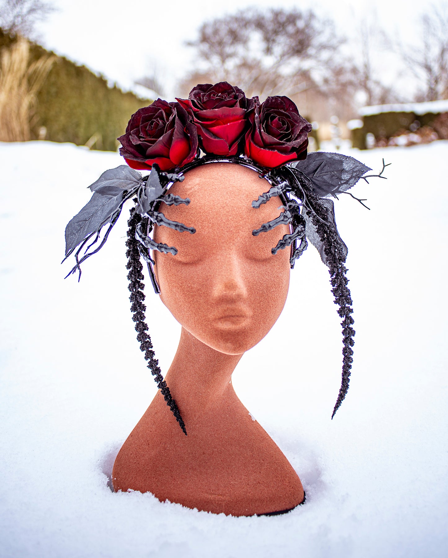 Dark Romance Gothic Rose Crown