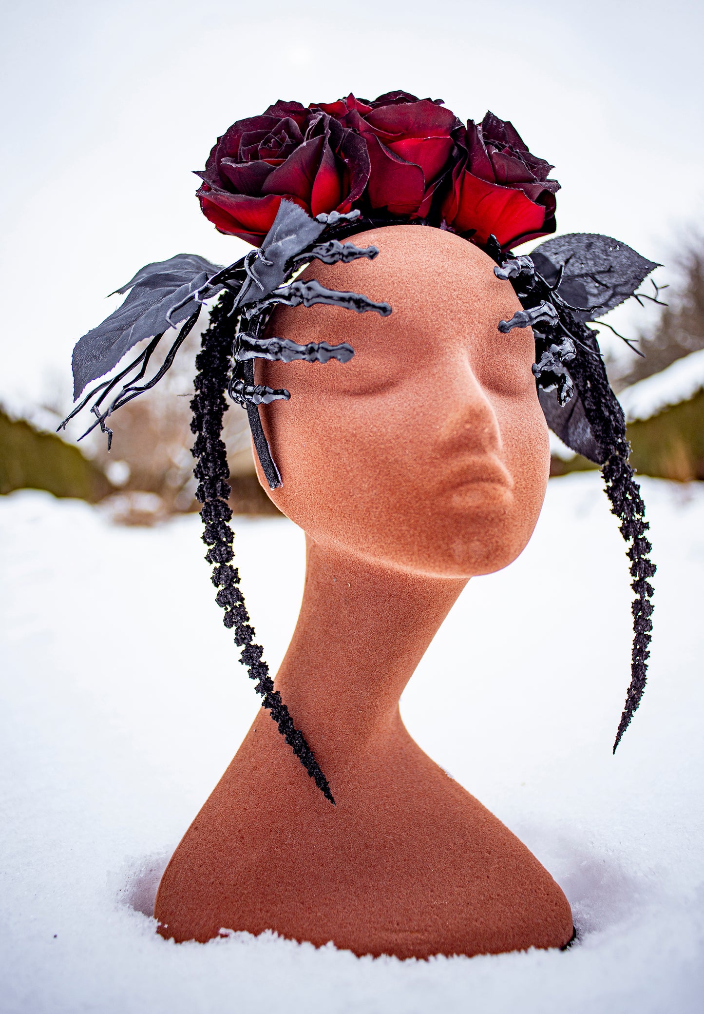 Dark Romance Gothic Rose Crown