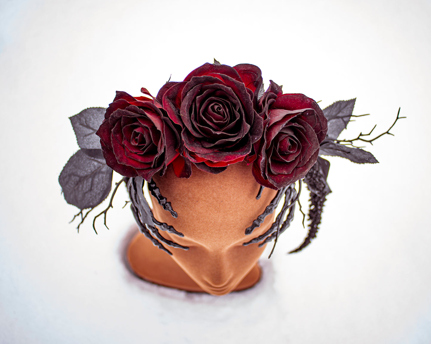 Dark Romance Gothic Rose Crown