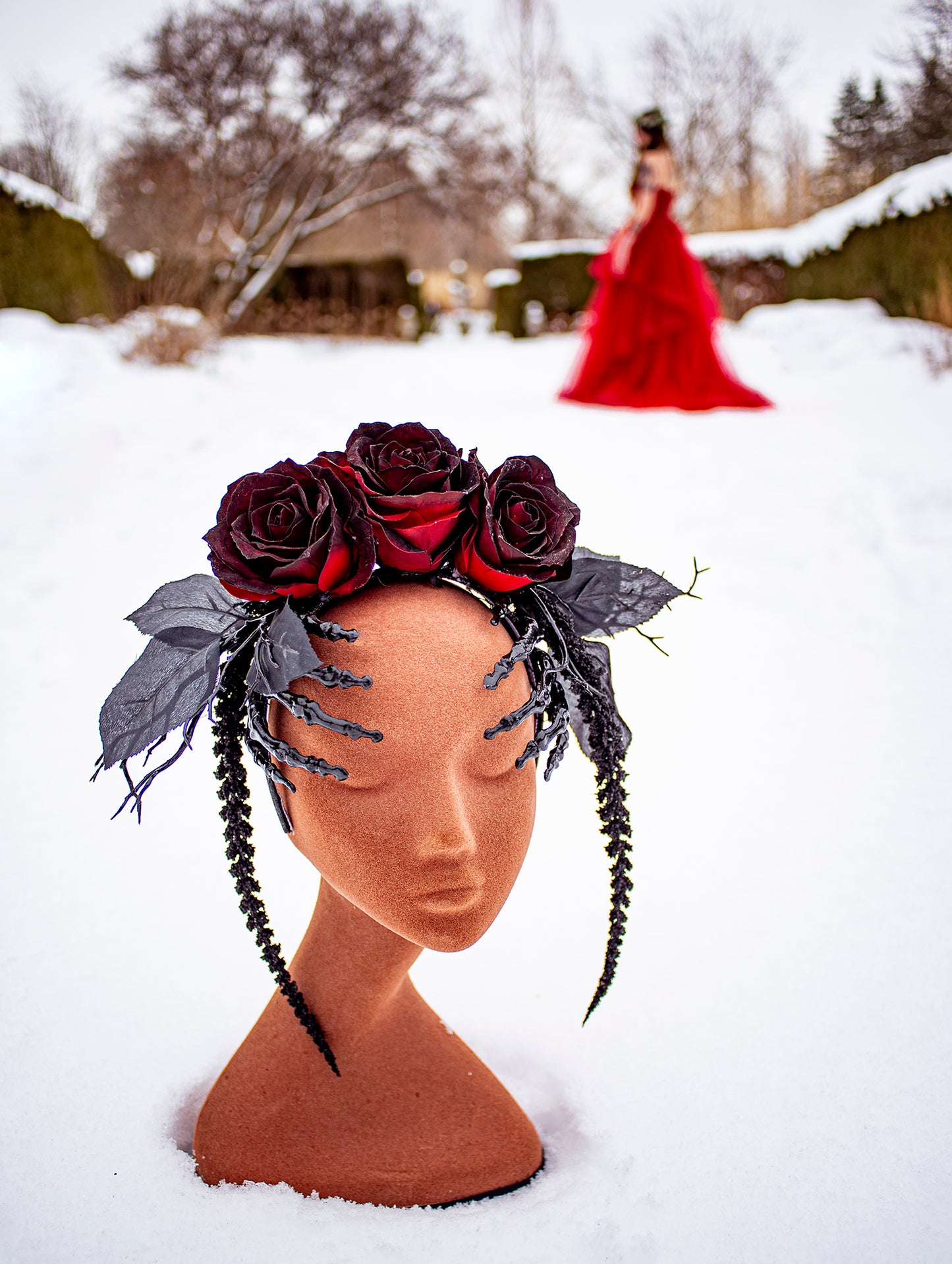 Dark Romance Gothic Rose Crown