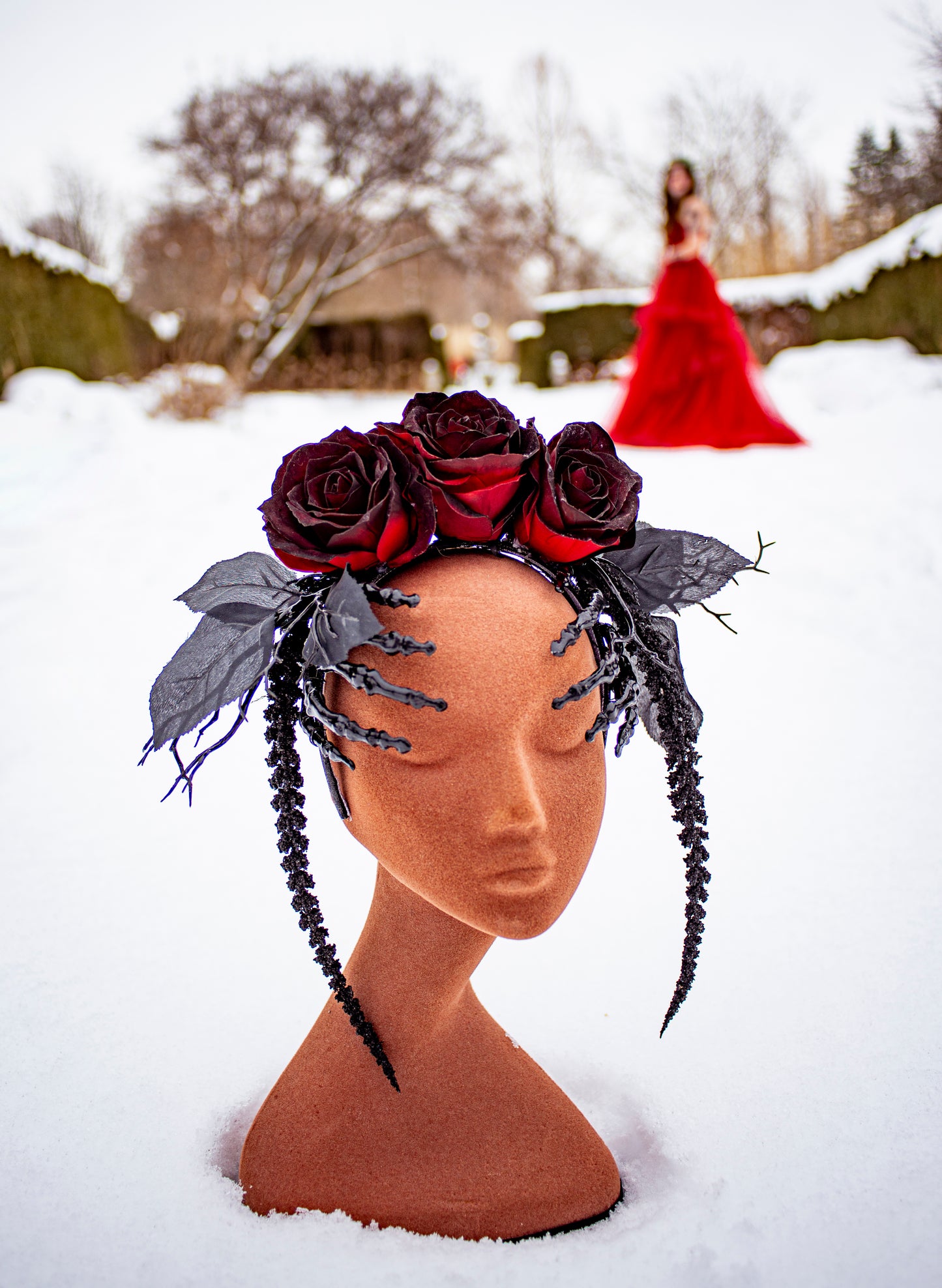 Dark Romance Gothic Rose Crown