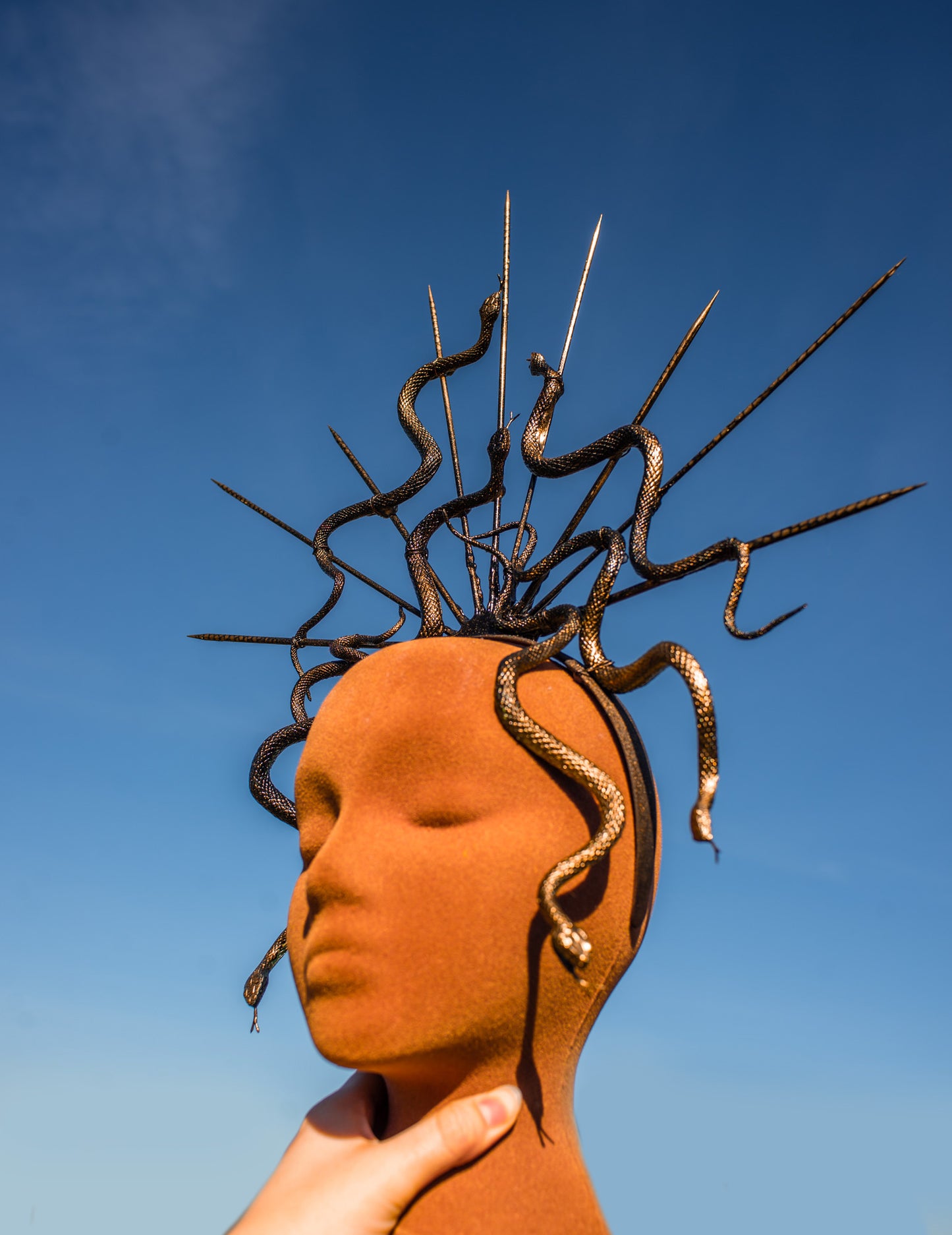 Medusa Snake Headpiece - Gorgon Crown