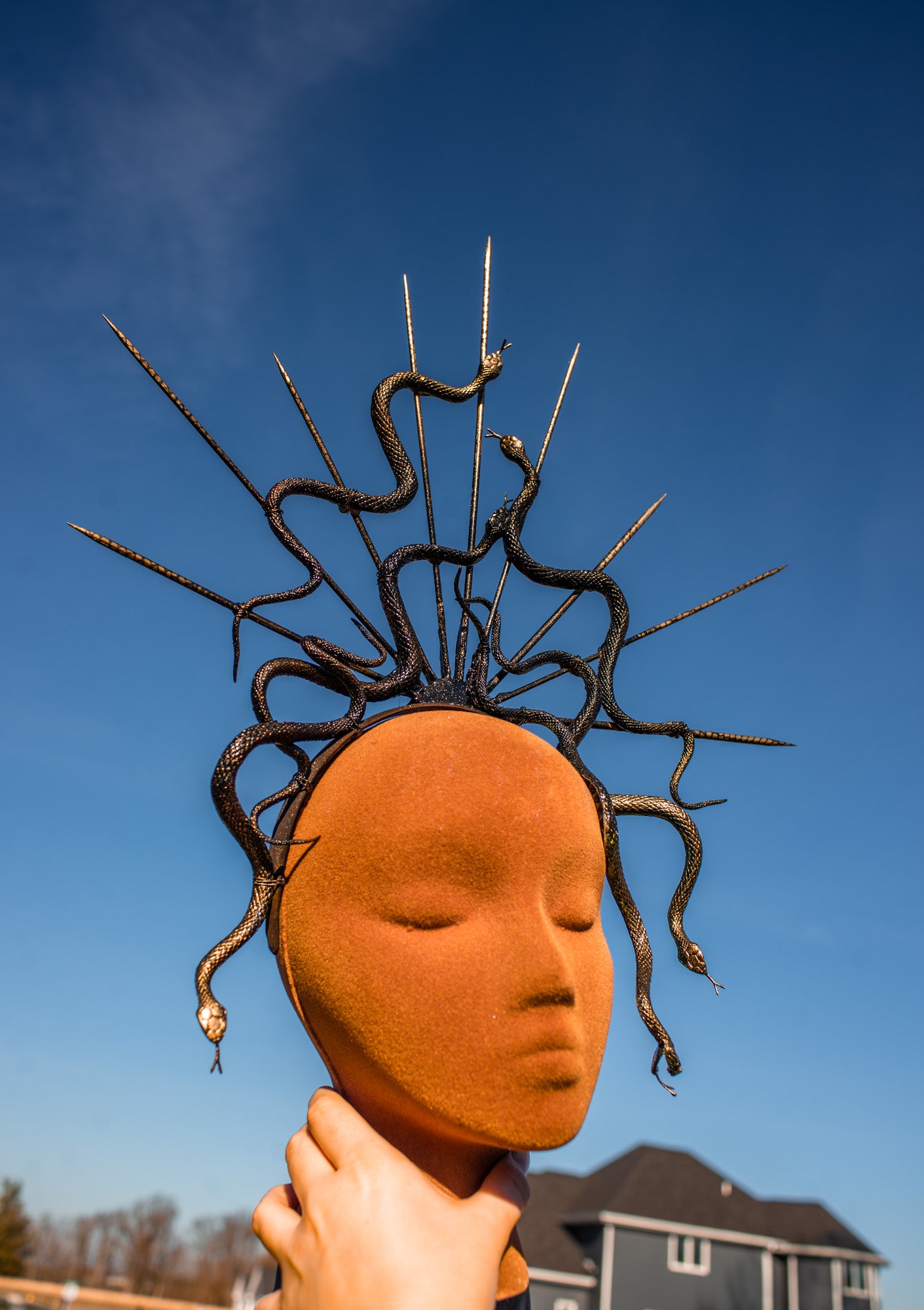 Medusa Snake Headpiece - Gorgon Crown