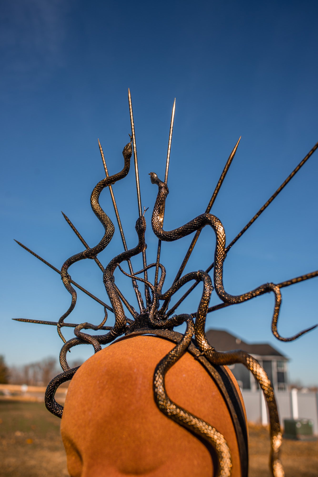 Medusa Snake Headpiece - Gorgon Crown