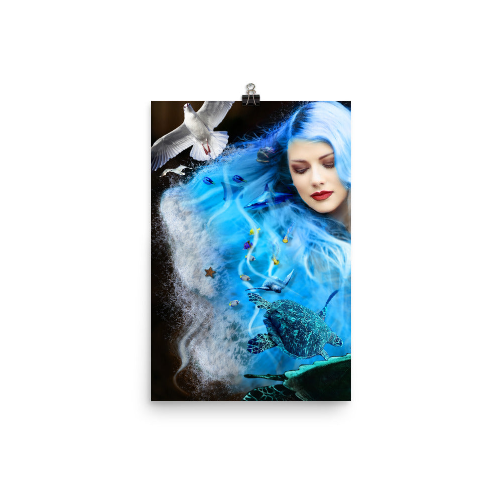 From the Depths of the Ocean, One with the Sea Art Print