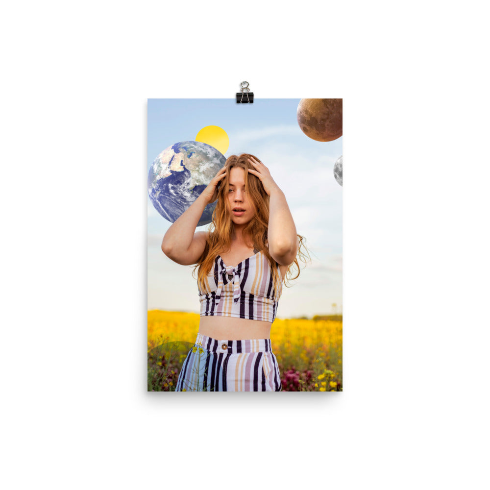 Otherworldly 1 - Art Photo Collage Print; was photographed by us & then edited & collaged to become an out-of-this-world vision. This print is a window to another world, where does it take you?