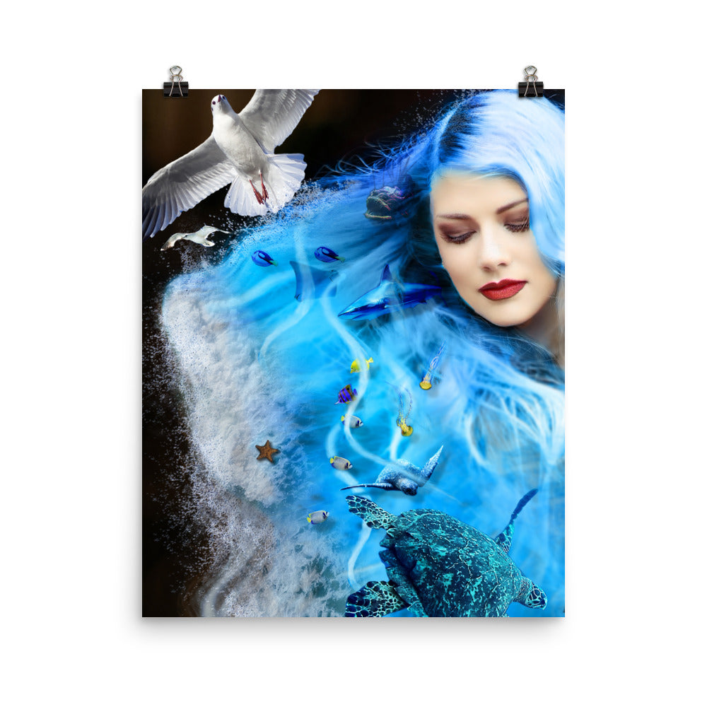 From the Depths of the Ocean, One with the Sea Art Print