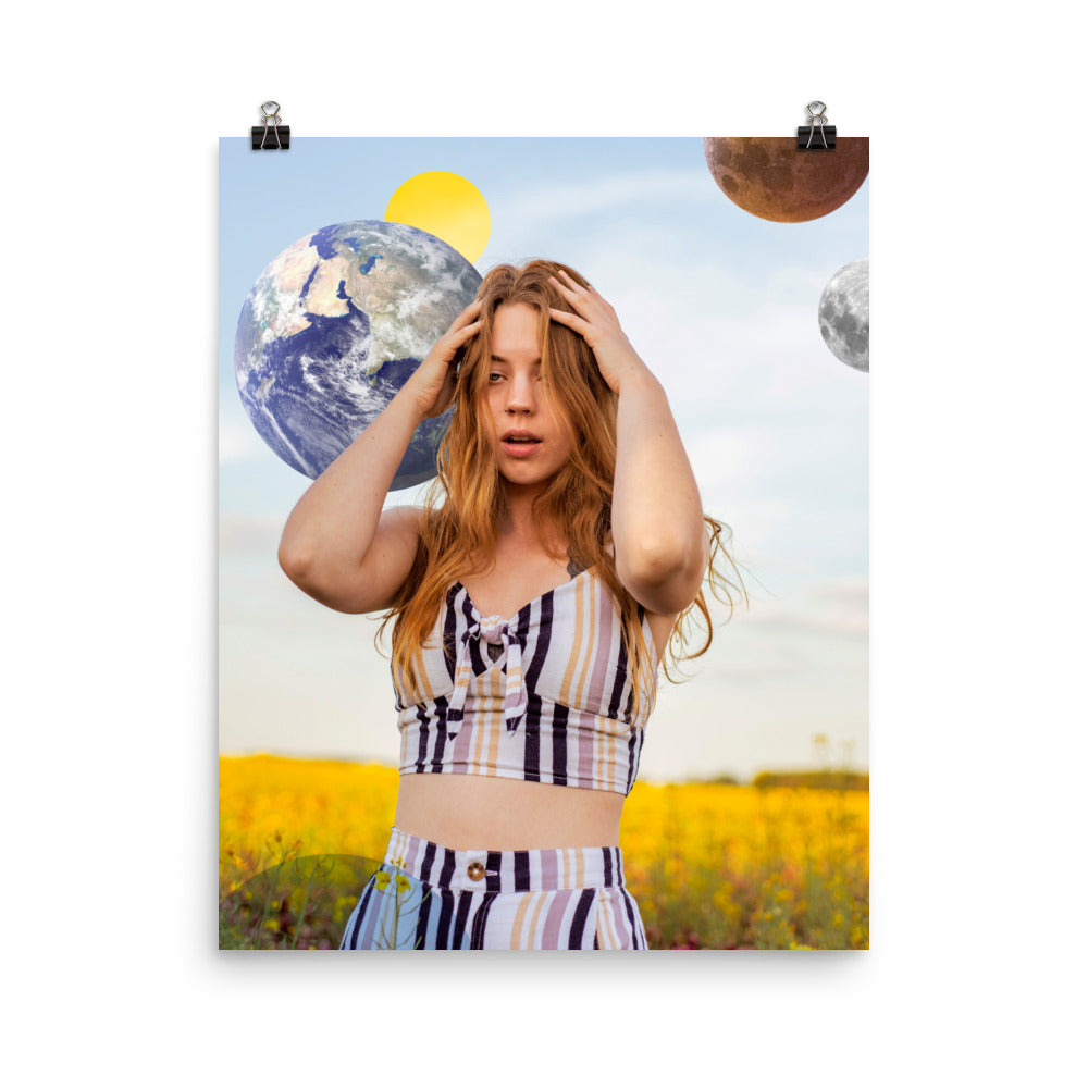 Otherworldly 1 - Art Photo Collage Print; was photographed by us & then edited & collaged to become an out-of-this-world vision. This print is a window to another world, where does it take you?