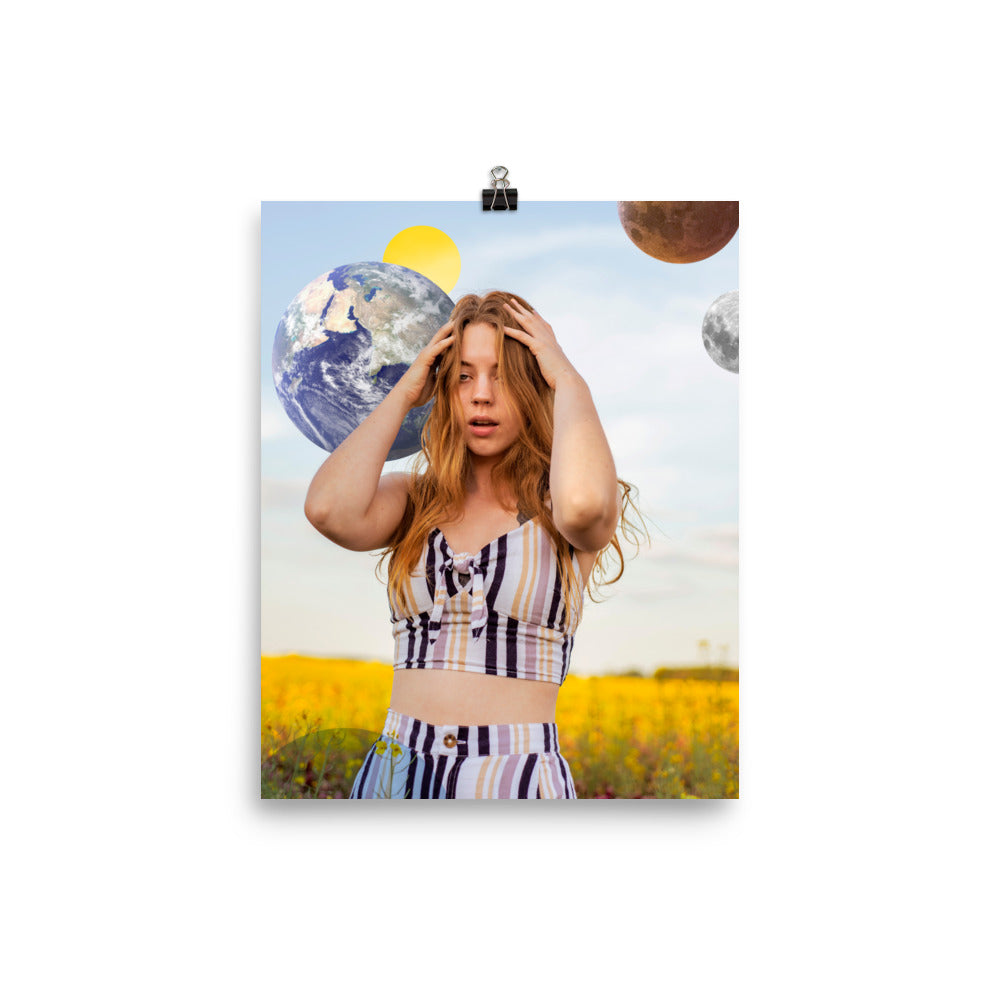 Otherworldly 1 - Art Photo Collage Print; was photographed by us & then edited & collaged to become an out-of-this-world vision. This print is a window to another world, where does it take you?