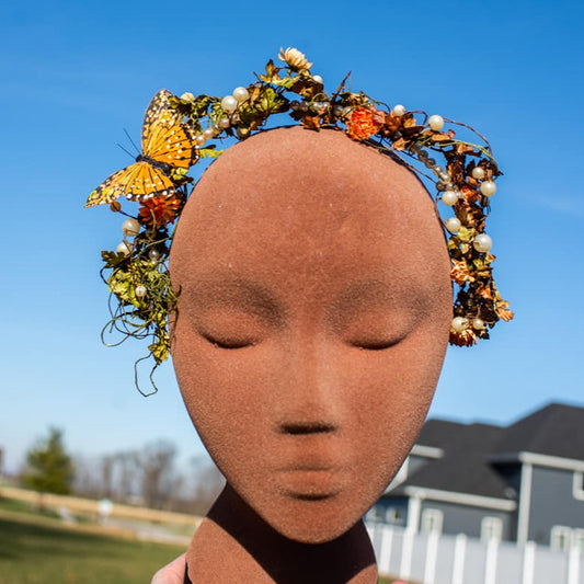 Fall Pearled Nature Flower Crown