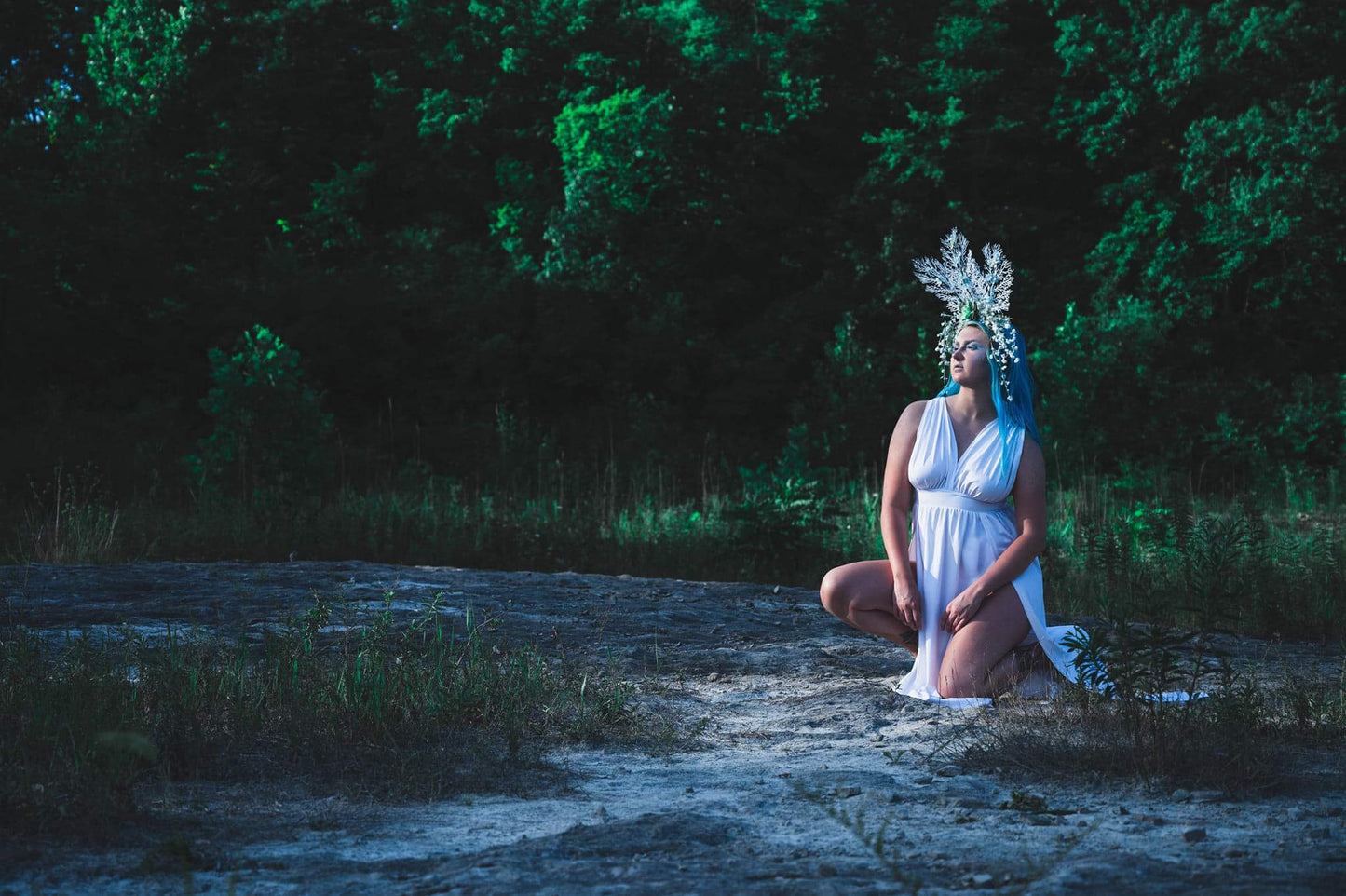 Winter Succulent frozen Queen Crown Modeled