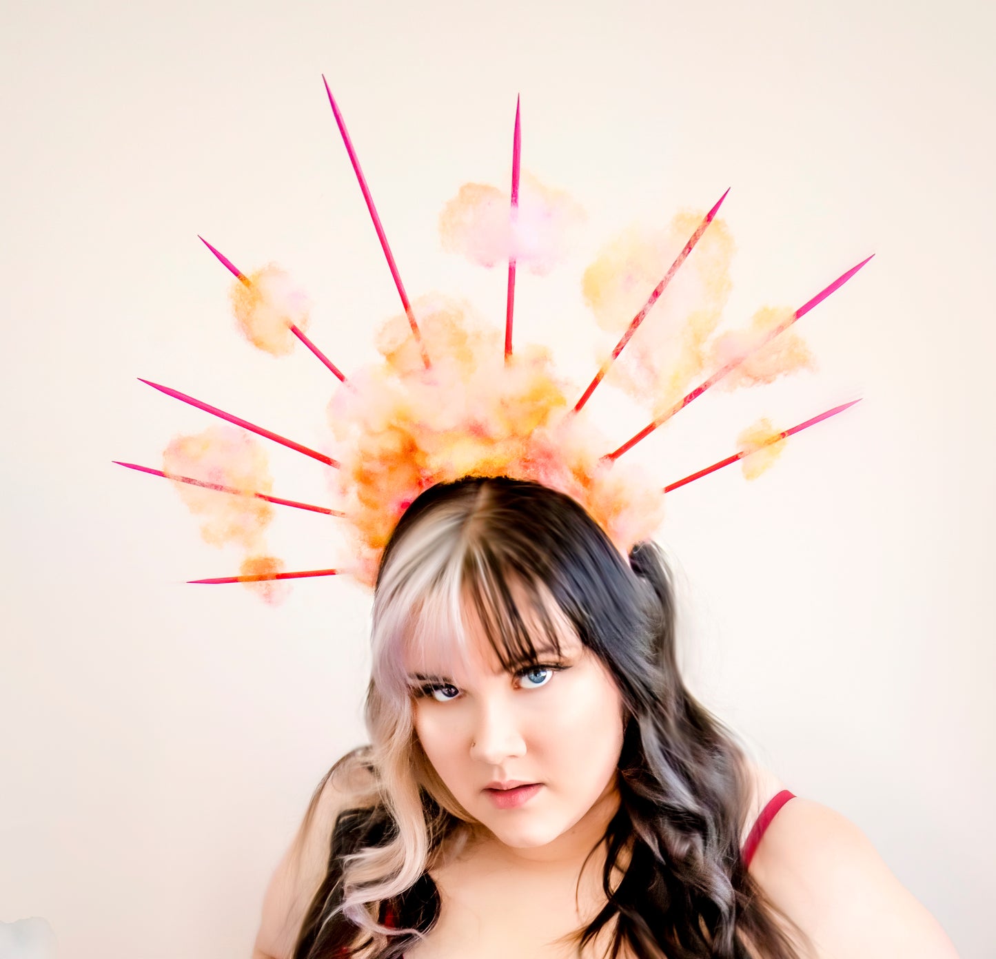 Sunset Sky Spiked Cloud Crown