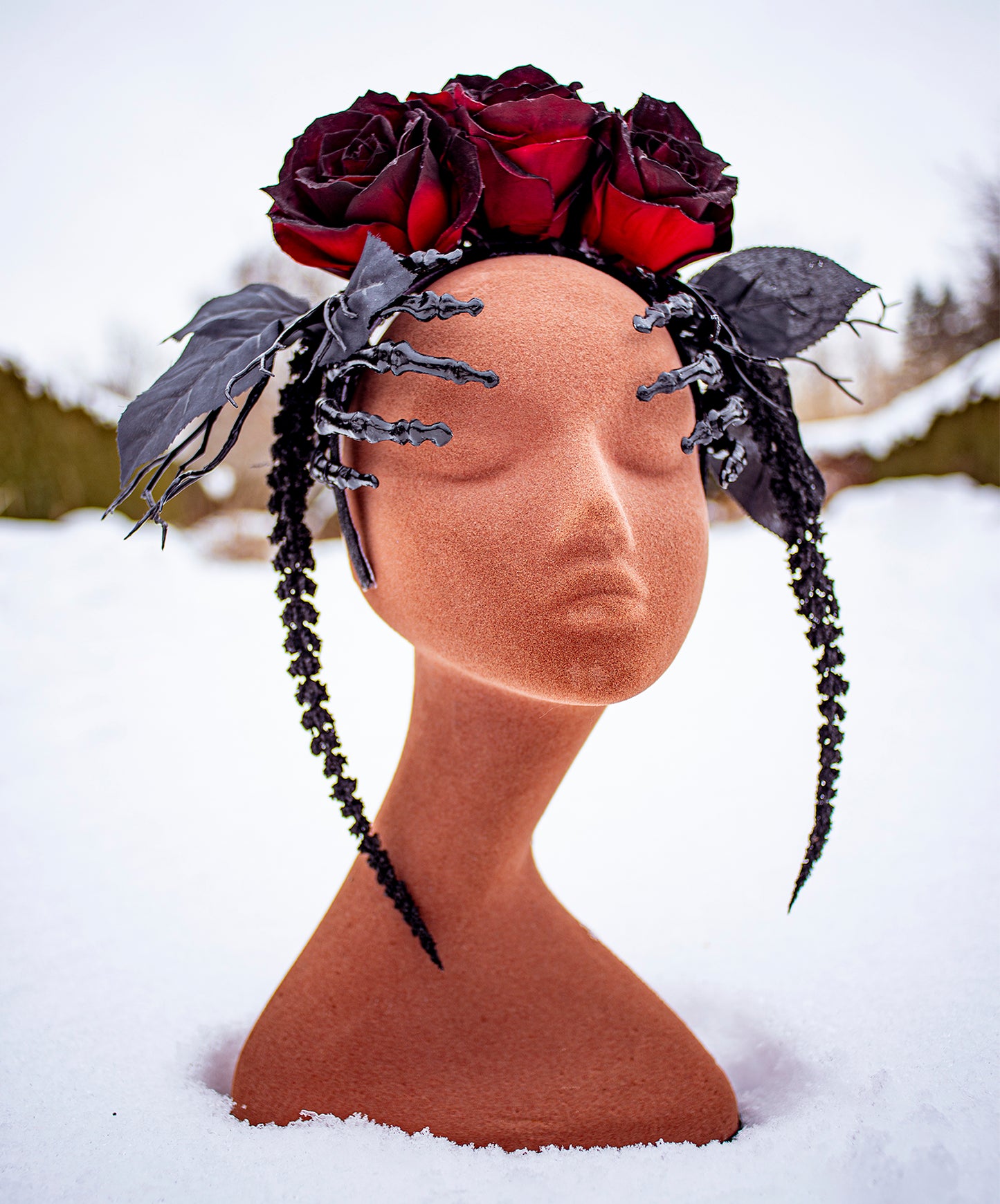 Dark Romance Gothic Rose Crown