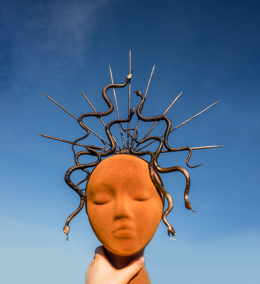 Medusa Snake Headpiece - Gorgon Crown