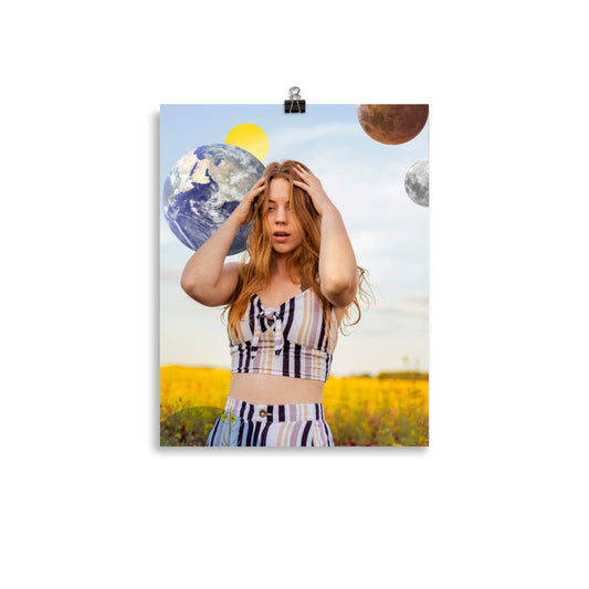 Otherworldly 1 - Art Photo Collage Print; was photographed by us & then edited & collaged to become an out-of-this-world vision. This print is a window to another world, where does it take you?