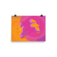 Vibrant colorful gemini Dual Identity Art Print showing souls and auras