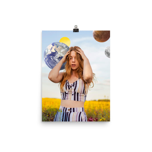 Otherworldly 1 - Art Photo Collage Print; was photographed by us & then edited & collaged to become an out-of-this-world vision. This print is a window to another world, where does it take you?