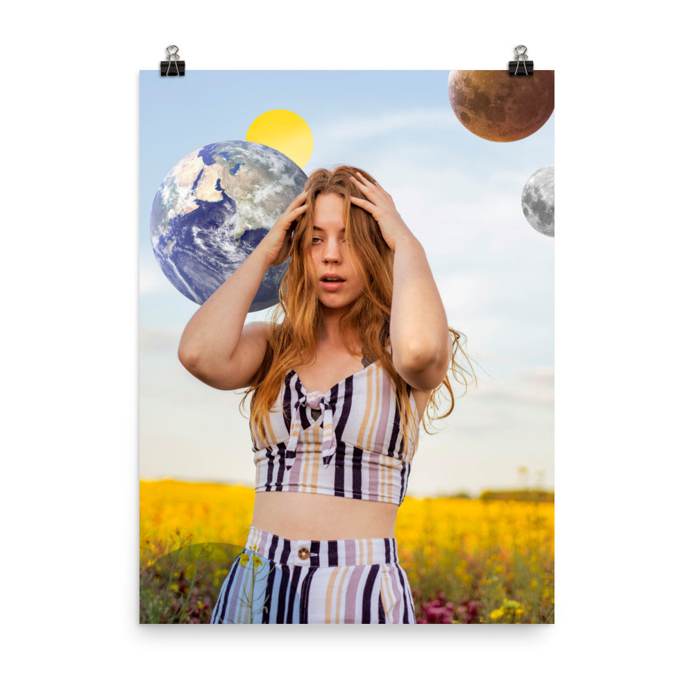 Otherworldly 1 - Art Photo Collage Print; was photographed by us & then edited & collaged to become an out-of-this-world vision. This print is a window to another world, where does it take you?