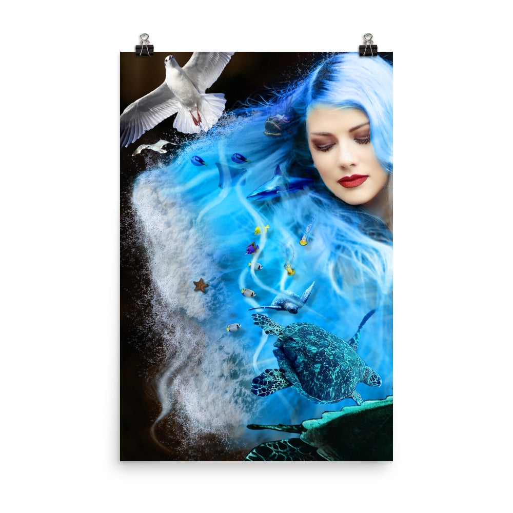 From the Depths of the Ocean, One with the Sea Art Print