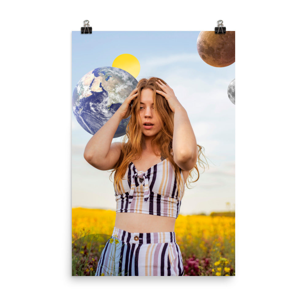 Otherworldly 1 - Art Photo Collage Print; was photographed by us & then edited & collaged to become an out-of-this-world vision. This print is a window to another world, where does it take you?