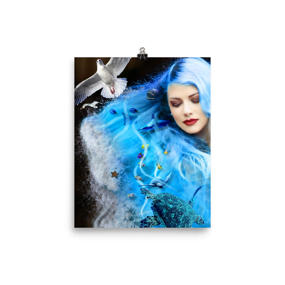 From the Depths of the Ocean, One with the Sea Art Print