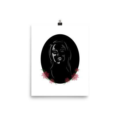 This cameo-style portrait illustration was inspired by a mix of glass, memories, and cameo silhouette portraits. It is certainly not a cameo or silhouette but was meant to evoke those ideas through a modern illustration playing with opacities.