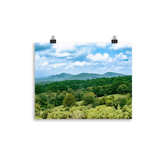 Blue Ridge Mountains, North Carolina Landscape Art Print
