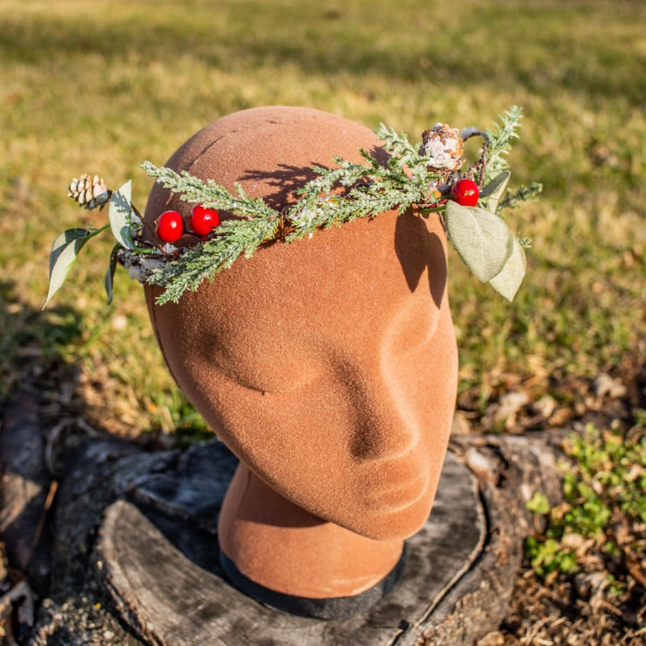 winter frosty pine crown
